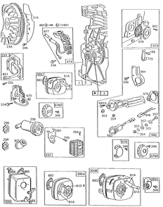 Mufflers,primer,electrical Diagram and Parts List for 132252-0234-XX  Briggs and Stratton Engine